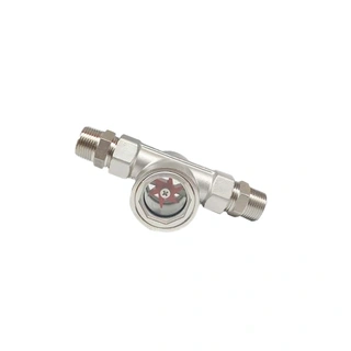 Window Sight Glass Flow Indicator, SS 316, 1 Inch, 2.7 kPa